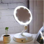 LED Lighted Folding Vanity Travel Mirror - Passion Gears