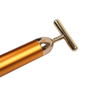 Golden Vibration Facial Massage Roller - Passion Gears