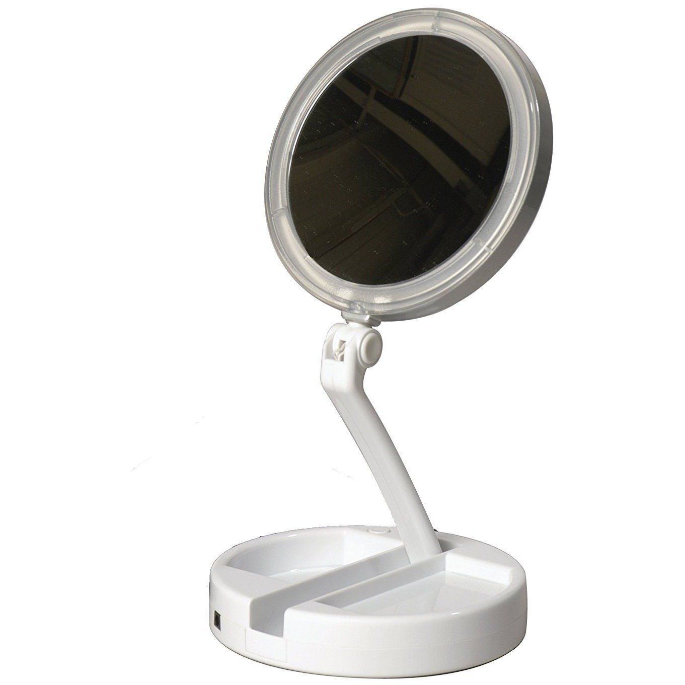 LED Lighted Folding Vanity Travel Mirror - Passion Gears