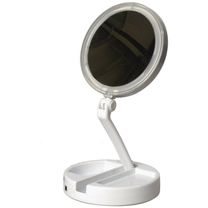 LED Lighted Folding Vanity Travel Mirror - Passion Gears