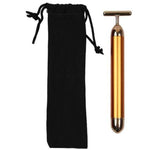Golden Vibration Facial Massage Roller - Passion Gears